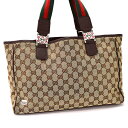 【中古】グッチ ハンドバッグ 145758 シェリーライン GGキャンバス キャンバス ベージュ GUCCI[送料無料]