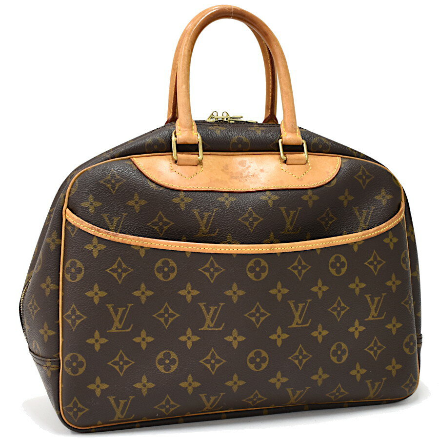 ルイヴィトン ドーヴィル ボーリングヴァニティ ハンドバッグ M47270 モノグラム キャンバス ブラウン LOUIS VUITTON Deauville 