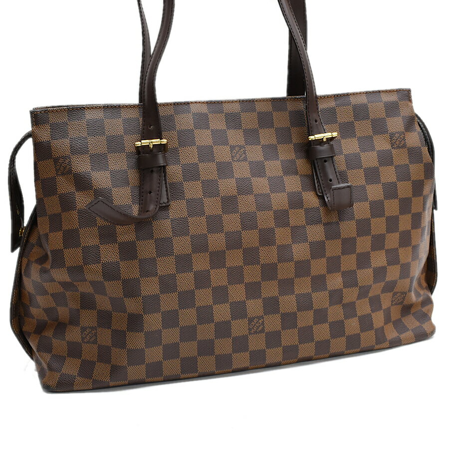 【中古】ルイヴィトン チェルシー ショルダーバッグ N51119 ダミエ エベヌ ブラウン LOUIS VUITTON Chelsea 送料無料