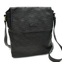 【中古】グッチ ショルダーバッグ クロスボディ 223666 GGシグネチャー グッチシマ レザー ブラック GUCCI [送料無料]