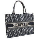 クリスチャンディオール ブックトート ミディアム オブリーク エンブロイダリー ネイビー Christian Dior BOOK TOTE 