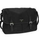 【中古】プラダ VELA メッセンジャー ショルダーバッグ BT0710 ヴェラ ナイロン ネロ ブラック トライアングルロゴ PRADA [送料無料]