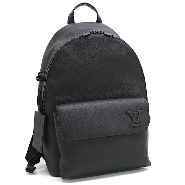 【中古】新品同様 ルイヴィトン テイクオフ バックパック リュック M57079 アエログラム レザー ノワール LOUIS VUITTON takeoff backpack [送料無料]