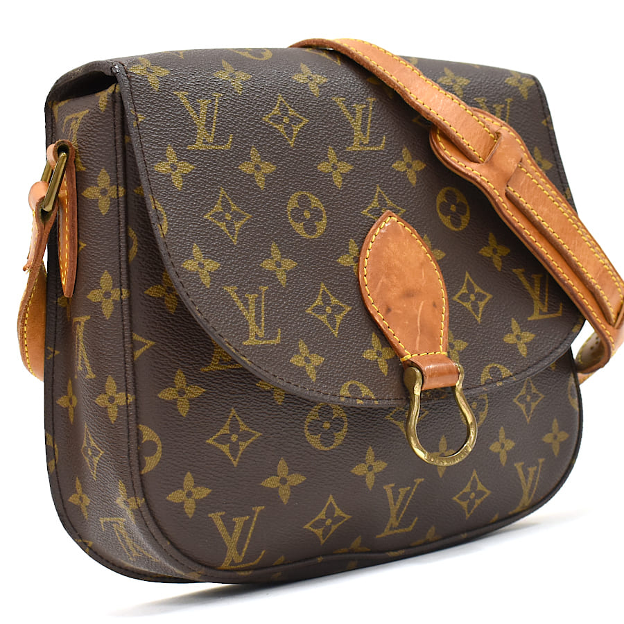 【中古】ルイヴィトン サンクルーGM ショルダーバッグ クロスボディ M51242 モノグラム ブラウン LOUIS VUITTON Saint Cloud GM 送料無料