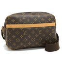 【中古】ルイヴィトン リポーターPM クロスボディ ショルダーバッグ M45254 モノグラム ブラウン LOUIS VUITTON Reporter PM [...