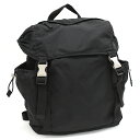 【中古】プラダ バックパック リュックサック V318 TESSUTO MONTAGNE テスートナイロン ネロ ブラック トライアングルロゴプレート PRAD...