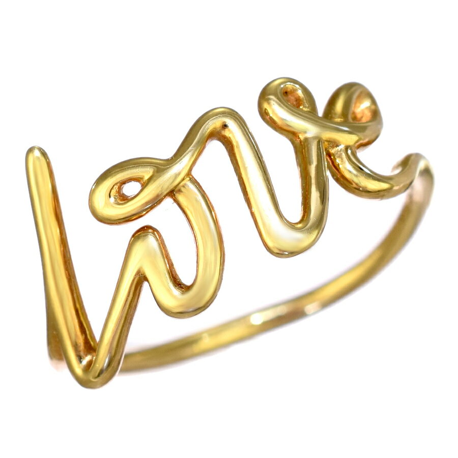 【中古】新品同様 ティファニー パロマピカソ グラフィティ ラブ リング 指輪 18Kイエローゴールド 11号 ジュエリー TIFFANY&CO. [美品][送料無料]のサムネイル