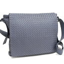 【中古】ボッテガヴェネタ クロスボディ ショルダーバッグ イントレチャート レザー ラベンダーグレー BOTTEGA VENETA Intrecciato[送料...