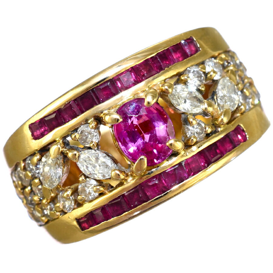 【中古】 リング指輪K18イエロー...