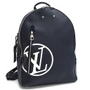 【中古】新品同様 ルイヴィトン LVサークル アルマンド バックパック M53442 トリヨンレザー ダークネイビー LOUIS VUITTON Armand ...