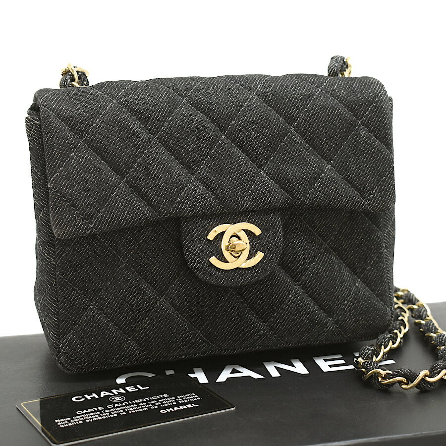 シャネル マトラッセ デニム Wチェーン 2way バッグ 超美品 【鑑定済】 CHANEL - シャネル マトラッセ デニム Wチェーン 2way バッグ 超