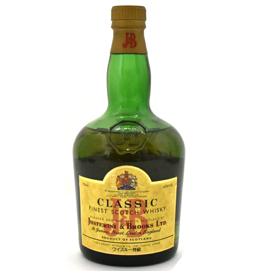 【中古】ウイスキー ジャスティン＆ブルックス クラシック 特級 スコッチ CLASSIC FINEST SCOTCHWHISKY 750ml 43度 Justerini&Brooks [送料無料][未開栓]