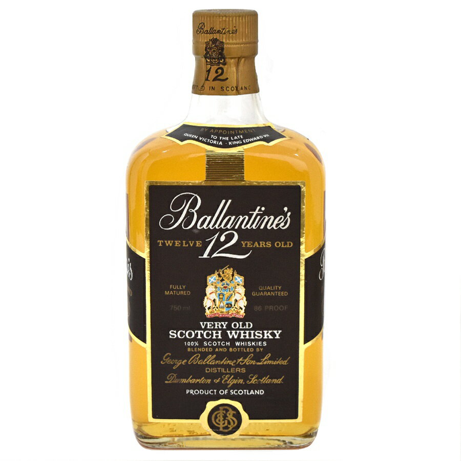 【中古】ウイスキー バランタイン 12年 旧ボトル VERYOLD スコッチ SCOTCHWHISKY 750ml 43度 Ballantine's [送料無料][未開栓]