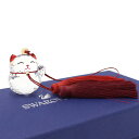 【中古】新品同様 スワロフスキー オーナメント LUCKY CAT 5428642 クリスタル×ポリエステル クリア×レッド 招き猫 SWAROVSKI[送料無...