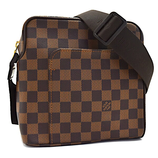 【中古】新品同様 ルイヴィトン ショルダーバッグ オラフ ダミエ N41442 キャンバス×レザー ユニセックス LOUIS VUITTON [美品][送料無料]