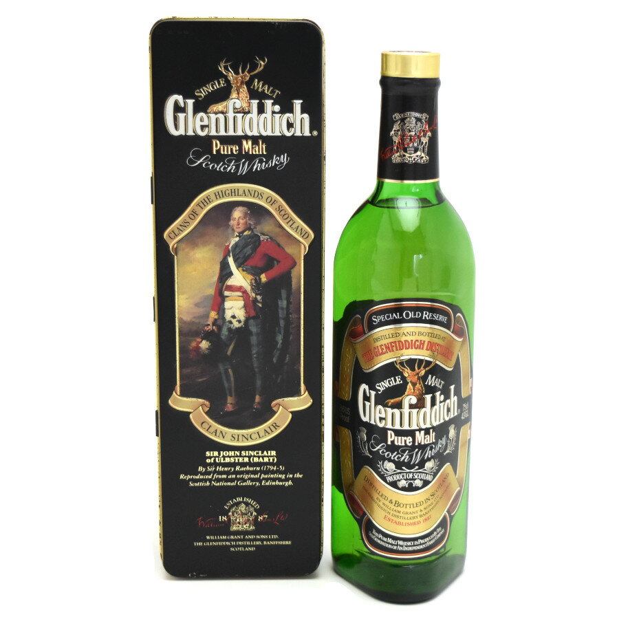 【中古】未開栓 ウイスキー グレンフィディック ピュアモルト SCOTCH WHISKY 750m 43度 Glenfiddich [美品][送料無料]