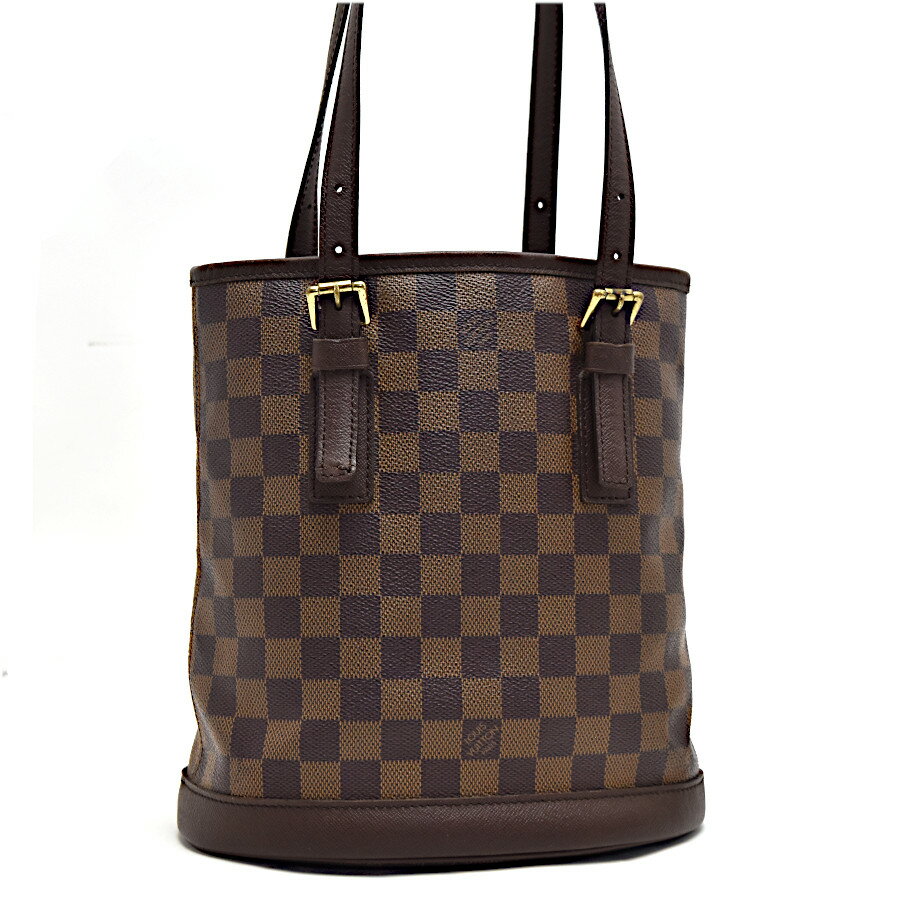 【中古】ルイヴィトン トートバッグ マレ N42240 キャンバス×レザー レディース ブラウン LOUIS VUITTON [美品][送料無料]