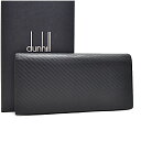 【中古】ダンヒル 二つ折り長財布 レザー メンズ ブラック dunhill [美品][送料無料]