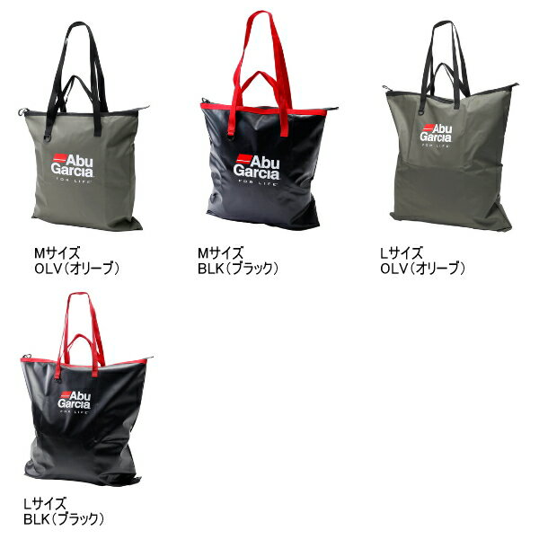 ≪'25年6月新商品！≫ アブガルシア ターポリン防水トートフラット ブラック Lサイズ...