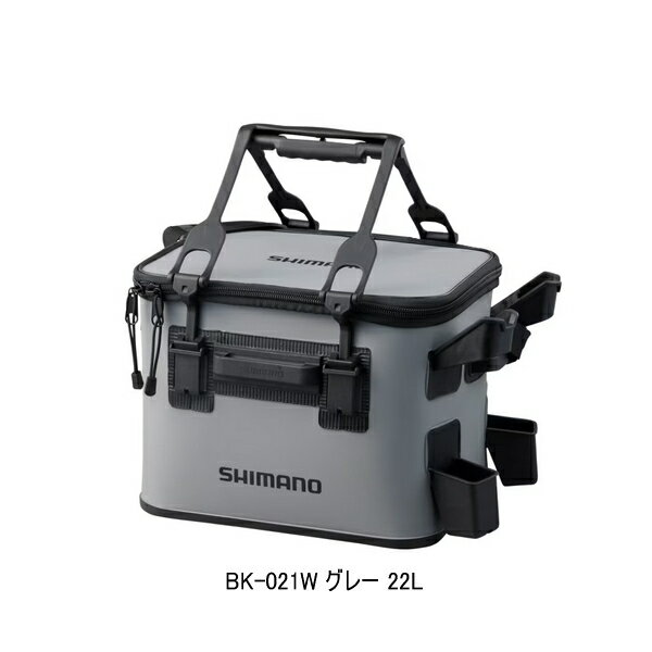 ≪'23年9月新商品！≫ シマノ ロッドレスト タックルバッグ (レスト2/ハードタイプ) BK-021W グレー 22L