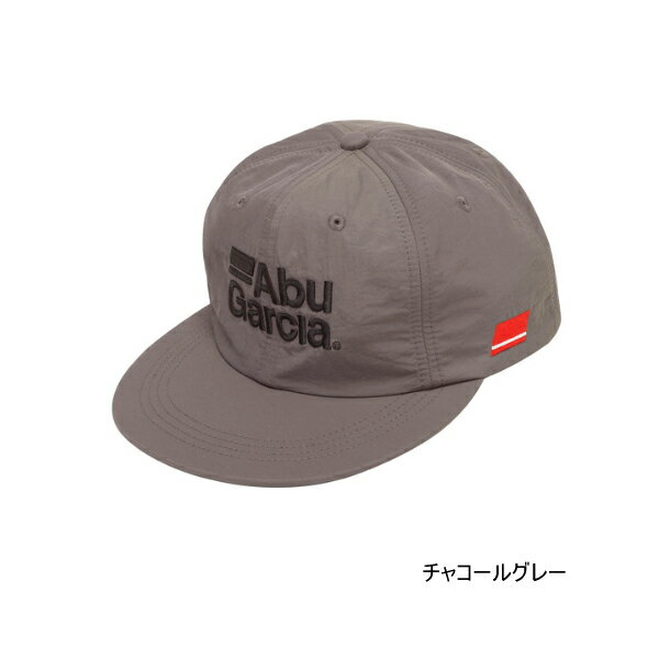 ≪'25年3月新商品!≫ アブガルシア ナイロン フラットビルキャップ チャコールグレー フリーサイズ 【返..