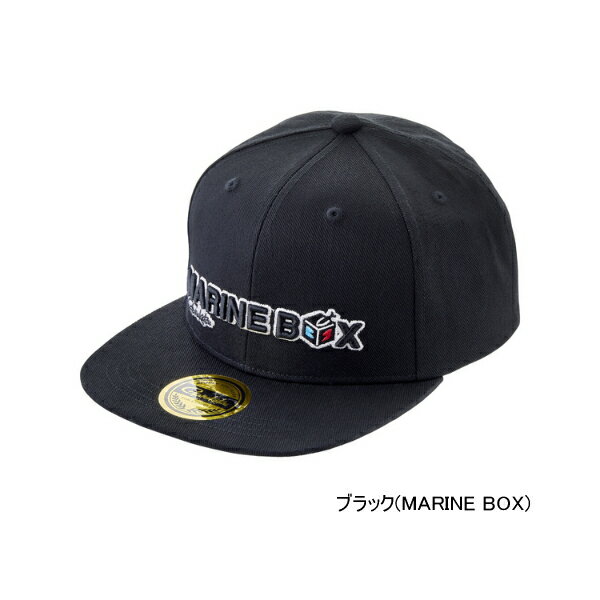 楽天釣具総合卸売販売 フーガショップ2≪'23年9月新商品！≫ がまかつ フラットブリムフィッシングキャップ GM-9105 ブラック（マリンボックス） Lサイズ
