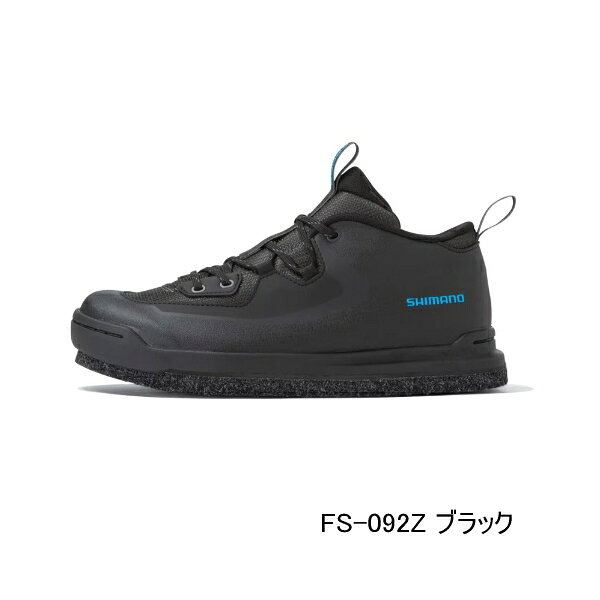 （26年9月新商品） シマノ ゲームシューズ カットラバーピンフェルト FS-092Z ブラック 26.5cm