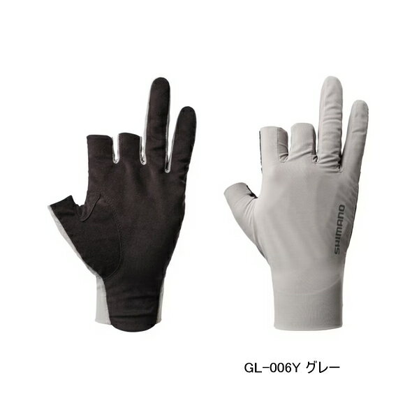 ≪'25年4月新商品！≫ シマノ 05 センシティブ グローブ 3 GL-006Y グレー Lサイズ
