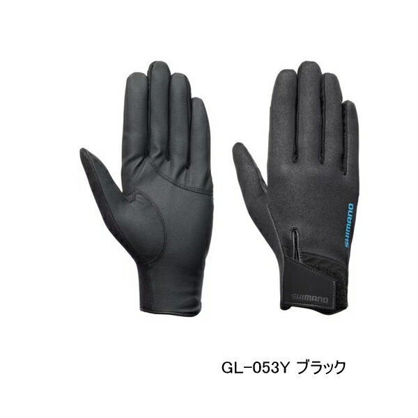 ≪'25年10月新商品！≫ シマノ 03 タイタニューム・アルファ グローブ フルカバー GL-053Y ブラック XLサイズ
