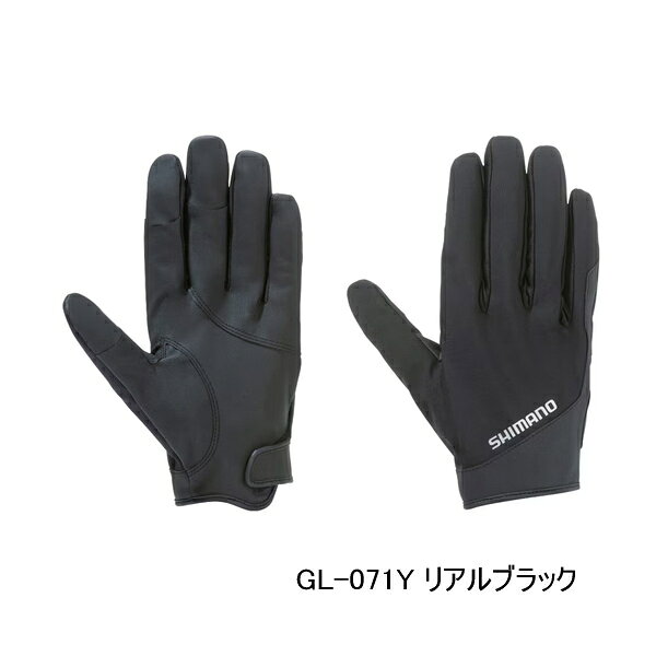 （26年9月新商品） シマノ 01 ベーシックウォーム グローブ 指出し GL-071Y リアルブラック Lサイズ