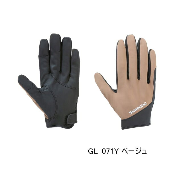 （26年9月新商品） シマノ 01 ベーシックウォーム グローブ 指出し GL-071Y ベージュ Lサイズ
