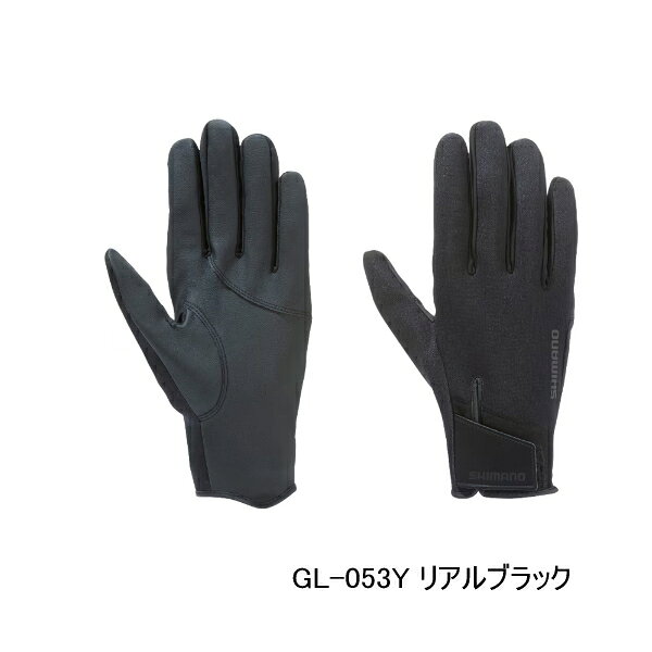 （26年10月新商品） シマノ 03 タイタニューム・アルファ グローブ フルカバー GL-053Y リアルブラック XLサイズ