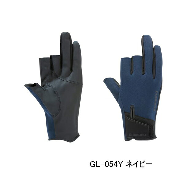 （26年10月新商品） シマノ 03 タイタニューム・アルファ グローブ 3 GL-054Y ネイビー Lサイズ