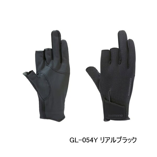 （26年10月新商品） シマノ 03 タイタニューム・アルファ グローブ 3 GL-054Y リアルブラック 2XLサイズ