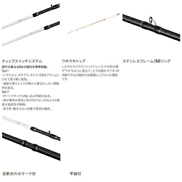 釣具総合卸売販売 フーガショップ2の【送料サービス】 ≪'25年4月新商品！≫ シマノ '25 シーリア エクスチューン ベイトサグリ ZM MH 300-350〔仕舞106.5cm〕 【保証書付】｜アングル3