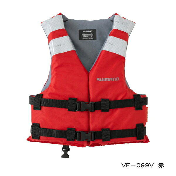 ≪'22年3月新商品！≫ シマノ キッズボートベスト VF-099V レッド Mサイズ