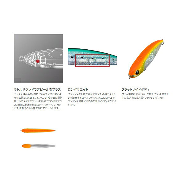 ダイブフラット 240F Aオレンジ の商品画像3枚目