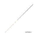≪パーツ≫ 黒鯛工房 カセ筏師 イカダ竿カスタム替え穂先 カスタム-V ACTION 3 〔全長 55.0cm〕