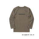 ≪'25年3月新商品!≫ シマノ ドライロゴTシャツ ロングスリーブ SH-022W ダークカーキ XLサイズ(4)