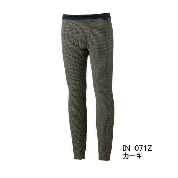 （26年9月新商品） シマノ ドライインナータイツ 二重極厚 IN-071Z カーキ Lサイズ