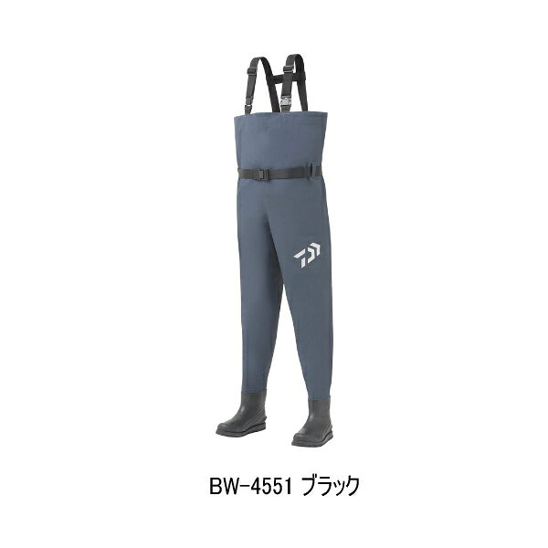 （26年2月新商品） ダイワ ブレスウェーダー（フェルトスパイク） BW-4551 ブラック Mサイズ