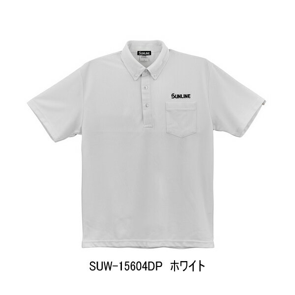 （26年3月新商品） サンライン ドライカノコポロシャツ SUW-15604DP ホワイト Lサイズ(4.0)