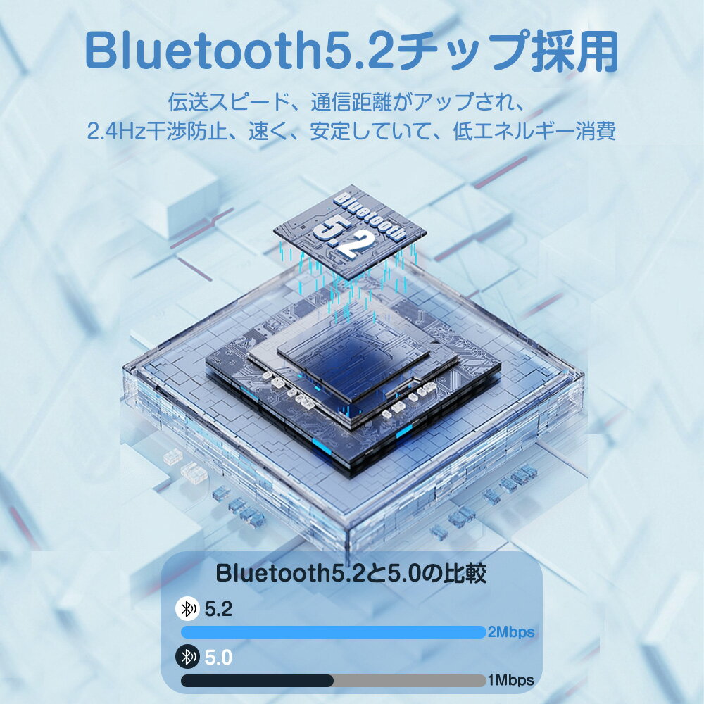 ワイヤレスイヤホン Bluetooth5.2 イヤホン【2022新発】自動ペアリング 小型軽量 充電ケース付き 240Hスタンバイ 日常防水 Type-C充電 片耳/両耳モード 左右分離型 ブルートゥースイヤホン マイク内蔵 ハンズフリー自動ペアリング 可愛い iPhone/iPad/Android対応 送料無料