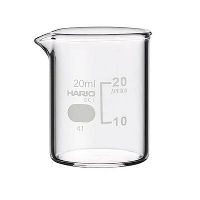 【1個なら送料290円(郵便)OK】ガラス ビーカー ハリオ 20ml【お取り寄せ】