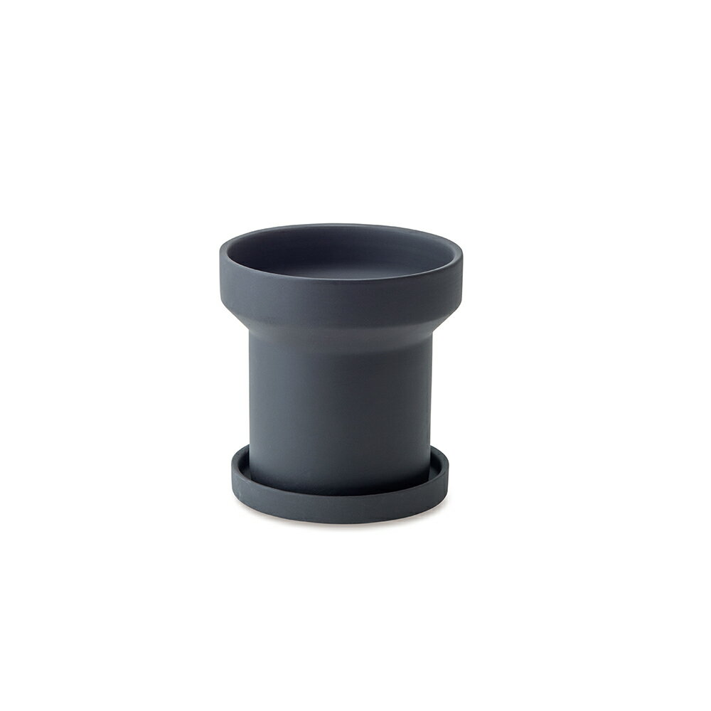 フィーカポット チャコール　φ12×H12.5cm　セラミック【お取り寄せ】【郵便NG】
