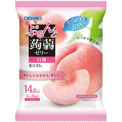 【6個までなら送料290円(郵便)OK】ぷるんと蒟蒻ゼリーパウチ 白桃【お取り寄せ】 【6個までなら送料290円(郵便)OK】ぷるんと蒟蒻ゼリーパウチ 白桃【お取り寄せ】