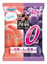 ぷるんと蒟蒻ゼリーパウチ　0kcal　白桃＋巨峰　12個