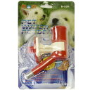 超ポイントバック祭p2倍 ペットウォーター フィーダー/レッド 犬 猫 給水器 ペットボトル ダックスフンド のために