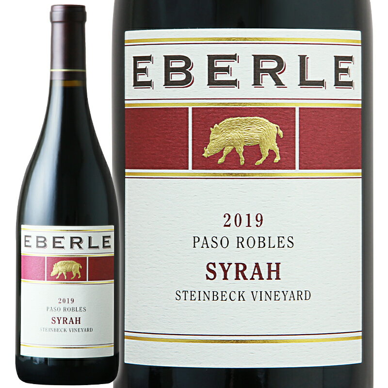 Eberle Winery エバレー ワイナリー シラー スタインベック ヴィンヤード 2019 カリフォルニアに残る最も古い古木のブドウから造られる、エレガントなシラー。米国で初めてシラー100%のワインを生産したワインメーカー。 ギャリー・エバレーは、フランスのタン・ラ・エルミタージュにあるシャプティエの畑から運ばれた芽木を、UCデイヴィスから入手しました。エバレーのヴィンヤード・マネージャーであったハウイー・スタインベックは、1982年にエバレーと提携し、スタインベック・ヴィンヤードを設立しました。現在では、カリフォルニアで最大かつ最も古いシラー畑の一つとなっている。スタイベックの育てたシラーはブルーベリーの果実味の中に血を思わせるようなミネラル感があり、土やスパイスの「旧世界」の特徴が「新世界」の生き生きとした果実味を引き立てているスタイル。ブラックプラム、ブラックベリー、タバコやスミレのアロマに柔らかなオークのニュアンス。エレガントなシラーは様々な料理に寄り添う。※商品画像と実際の商品の生産年(ヴィンテージ)が異なる場合がございます。正しくは商品名および詳細欄の生産年をご確認ください。 ■生産者：エバレー　ワイナリー ■生産地：アメリカ ＞ カリフォルニア州 ＞　パソ・ロブレス ■生産年：2019年 ■タイプ：赤ワイン　フルボディ ■原材料：シラー100% ■アルコール：14.6% ■内容量：750ml ■葡萄畑：カリフォルニアで最大かつ最も古いシラー畑の一つ。 ■醸造：手摘みで収穫し即座に選別と除梗。ステンレスタンクで15日間発酵を行う。（1日2回ポンプオーバー。） ■熟成：フレンチオーク（新樽15％）、アメリカンオーク（新樽10％）、ハンガリーオーク（新樽10％）に移され、残りはニュートラルオークへ。15ヶ月間の熟成。 ■合う料理：とてもエレガントなシラーなので様々な料理に寄り添います。 ■輸入者名：アイコニック ワイン ジャパン株式会社 ■配送について 【夏季 （5月から9月頃）のワインの配送につきまして】 配送中の温度変化によるワインの液漏れを防ぐ為、夏季はクール便（送料に別途330円加算）のご利用をお薦めしております。 クール便をご利用になられない場合の液漏れ事故や品質劣化等による補償、商品の返品は一切応じかねますので予めご了承くださいませ。 原則、クール便のご利用につきましてはお客様のご判断でお願い致します。 また、高級ワインをご購入のお客様につきましては、ご指定がなくともクール便のご利用を御願いする場合がございます。ワインを最良の状態でお届けするためですので、何卒ご理解いただきますようお願い申し上げます（この場合330円を追加で頂戴いたします）。※クール便ご利用の場合、下記リンク先よりクール便発送のオプションを商品と一緒にご購入ください。 一度に梱包できる本数は ワイン750ml瓶で6本までです。7本以上ご注文の場合は1梱包につきクール便料の追加をお願いいたします。 Eberle Wineryエバレー ワイナリー パソ ロブレスのワイン産業の立役者 パソ ロブレスのワイン産業におけるパイオニアの一人であるギャリー エバレー氏は、自身のワイナリー設立と同時にパソ ロブレスがアペレーションとして認定されることにも大きく貢献しました。エバレー氏は当時まだあまり流通していなかったシラーに着眼し、これをカリフォルニアに広めます。もとはタン レルミタージュのシャポティエで栽培されていたカリフォルニア州立大学デイビス校所有の苗木を基に、20エーカーの畑にシラーのクローン株を植え、1978年にアメリカで初めてシラー100%のワインをリリースしました。彼の新しい試みは徐々に周りのワイナリーも注目し始め、今日パソ ロブレスはローヌ系ブレンドのプレミアムワイン生産地としてその地位を確立しています。パソ ロブレスのアぺレーションを知り尽くしたエバレー氏のプロデュースするワインはすべてにその名が記されています。 「ワイン造りはアートであり、サイエンスでもある」エバレー ワイナリーのワインメーカーでありパートナーでもあるベン メイヨ氏は、まさにこの言葉を体現しています。エバレーで10年近くキャリアを持つメイヨ氏は、ワインメーキングを終わりのない未完成品と捉え、毎年の収穫を心待ちにしています。収穫まではサイエンスがものを言い、ブレンディングや、いかに美しいワインを造りだすかは自分の美的感覚を信じるしかないと語ります。メイヨ氏自身の芸術的センスとサイエンスのバックグラウンドを巧みにブレンドし、毎年高い評価を受けるワインを生み出しています。