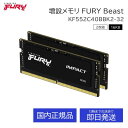 Kingston FURY デスクトップPC用メモリ KF564S38IBK2-32 SODIMM DDR5 PC5-51200 16GB 2枚組 PC5 DIMM PCメモリ キングストン メモリー 高速 内蔵 型 デスクトップPC パソコン ストレージ ゲーム ゲーミング デスクトップ 高品質 増設 メモリ 国内正規品 送料無料 PC(2)